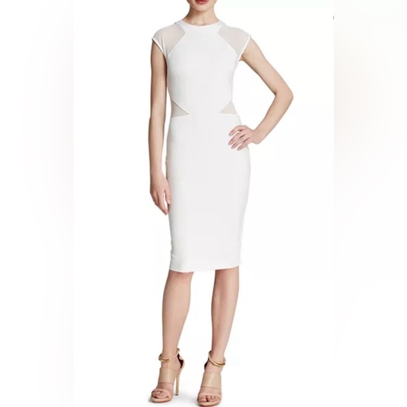 FRENCH CONNECTION Vivien Paneled Jersey Dress - Picture 1 of 7
